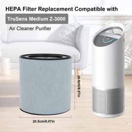 Z-3000 HEPA Filter Replacement for TruSens Z-3000 Air Purifier, 1 HEPA Filter + 3 Activated Carbon + 3 Pre-Filter