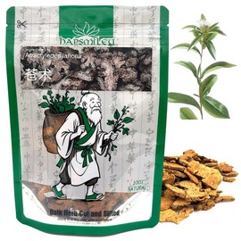Hapsmiley Atractylodes lancea (Cang Zhu/苍术) - 3.5 Oz (100g) Dried Pure Herbal Raw Material