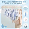 Eunhdet 50 Pack Kids Hangers for Nursery Closet, Adjustable Non-Slip