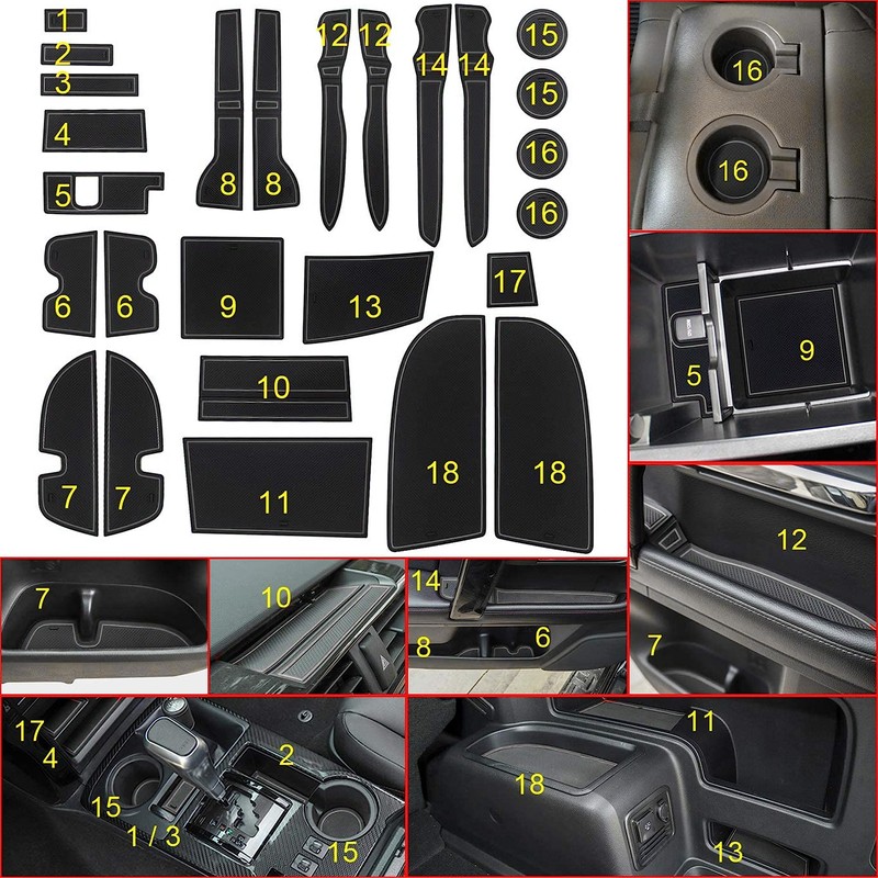 SENSHINE for Toyota 4Runner Accessories 2010-2021 2022 2023 2024 Cup