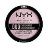 NYX Professional Makeup Duo Chromatic Illuminating Powder Highlighter- Lavender Steel,