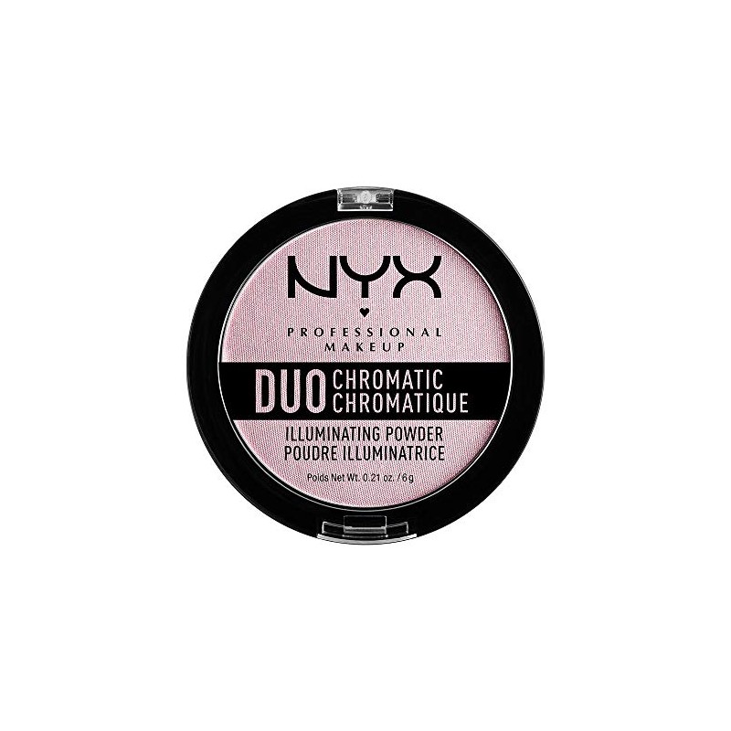 NYX Professional Makeup Duo Chromatic Illuminating Powder Highlighter- Lavender Steel,