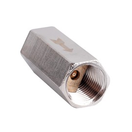 TC TECHNIC - Check Valve Compressor 1/8" x 1/8" - Compressed Air Valve Check - High Flow Max 860 L/min, Total Length 35 mm, Max Pressure 15 Bar, Opening Pressure 0.2-0.5 Bar