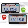 2Pcs for z71 Black Metal Licence Plate Frame Compatible Accessories