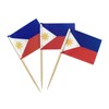 100 Pcs Philippines Flag Filipino Toothpick Flags, Small Mini Stick