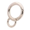 BIKICOCO Spring Gate Ring with Loop O-Ring Clasp Push Gate