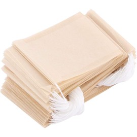 100 Pcs Disposable Tea Bags For Loose Leaf Tea, Unbleached Tea Filter Bags With Drawstring, And Compostable, Tea Strainers and Filters