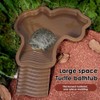 Flushbay Extra Large Reptile Bathing Pool Reptile Feeding Dish Water