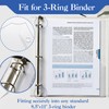 50 Pack Clear Slash File Jackets with 3 Holes, Letter