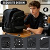 BISKLNDN Carry On Backpack, Large Tactical Travel Backpack Airplane Approved
