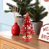 Cabilock Christmas Tree Classic Music Box Wooden Clockwork Design Christmas