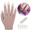 Silicone Nail Training Hand Flexible Joint Nail Art Practice Hand