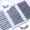 Lash Clusters Wispy Eyelash Clusters Natural CC-Curly Cluster Lashes zanlufly