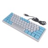 Wired RGB Keyboard Sensitive Operation Quick Response 62 Key White