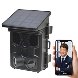 WTW Tsukamoto Wireless Trail Camera, Security Camera, MicroSD, 128 GB Compatible, Still Image, 100 Million Pixels, Video, 4K8 Million Pixels, AP Mode, Integrated Solar Panel, Smartphone Compatible