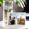 ORIVAN 2 Pack 5x7 Double Picture Frames Hinged Folding Photo