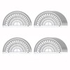 Math Protractors, EYLEER 10cm 180 Degrees Protractors Set, Clear Plastic