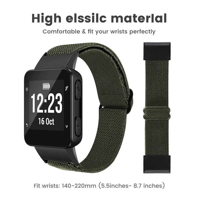 NotoCity for Garmin Forerunner 35 Strap, Elastic Braided Solo Loop