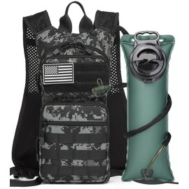 ATBP Running Hydration Vest Pack Thermal Insulation 3L TPU Water Bladder Tactical Backpack Bag for Cycling Hiking Daypack Men & Women