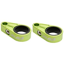 ATV Billet Brake Line Clamps for Aftermarket Brakelines - Compatible with Honda - Green (Pair-Set of 2) (6 color options)