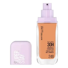 Maybelline Super Stay Lumi Matte Base de Maquillaje Líquida, Alta Cobertura con Acabado Mate Luminoso, Tecnología Lightwear 30H de Duración, Tono 248,