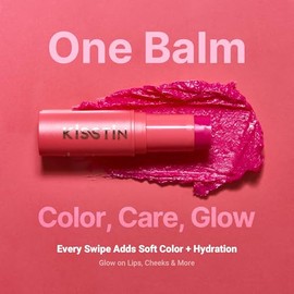 KAHI Kisstin Balm - Skin-Refining Face Moisturizer & Makeup Stick | Nourishing Beauty Moisturizer Stick | Makeup-enhancing Glow Balm (0.32 oz)