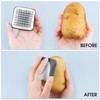 Aodaer 2 Pieces Vegetable Brush Potato Scrubber Brush Silicone Hard
