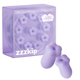 Pack of 10 cute flowers sponge earplugs, the material is soft and comfortable, light texture, no feeling of suppression, effectively reduce noise, for relaxing, sleeping and listening to music (purple