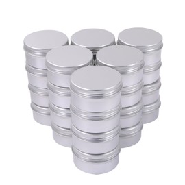 Chocople Aluminum Can, Aluminum Case, Cream Case, Cosmetics, Small Dividing, Silver (80ml (24 Pieces))