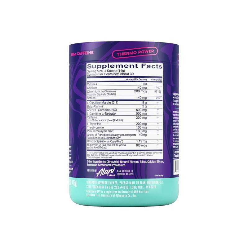 Alani Nu Pre-Workout+ - Advanced Pre-Workout Powder:_Melonberry Blast Thermo
