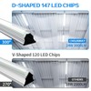 CNSUNWAY LED Shop Light 2FT, 24W 3600LM 6500K Super Bright,