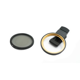SYSTEM-S CPL 52 mm Filter Circular Polarizer Lens with Clip for Smartphone in Black
