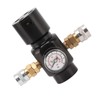 CO2 Mini Regulator Aluminum Alloy Brass Stainless Steel 8mm Dual