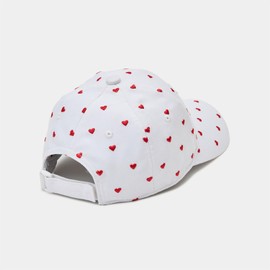 Callaway C24191202 Women's Cap (Heart Pattern, Adjustable Sizing), Golf Hat, 1030_white