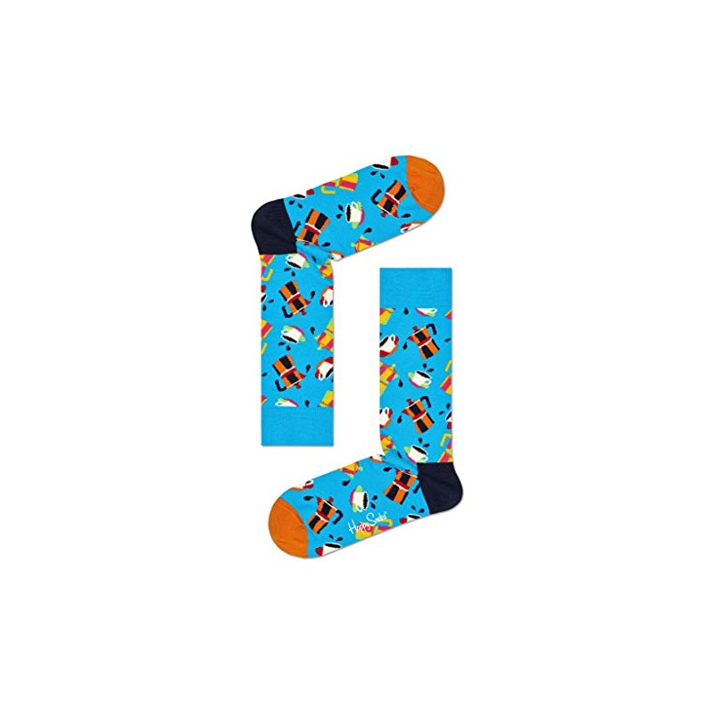 Happy Socks Men's Coffee Lover Patterned Crew Socks (9-11)