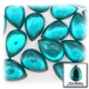 144pc Loose Acrylic Flatback Cabochons Teardrop 13x18mm - Crystal Clear