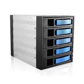 ISTAR BPU-350HD-BLUE 3X 5.25 to 5X 3.5 2.5" 12Gb/s HDD SSD Hot-swap Rack