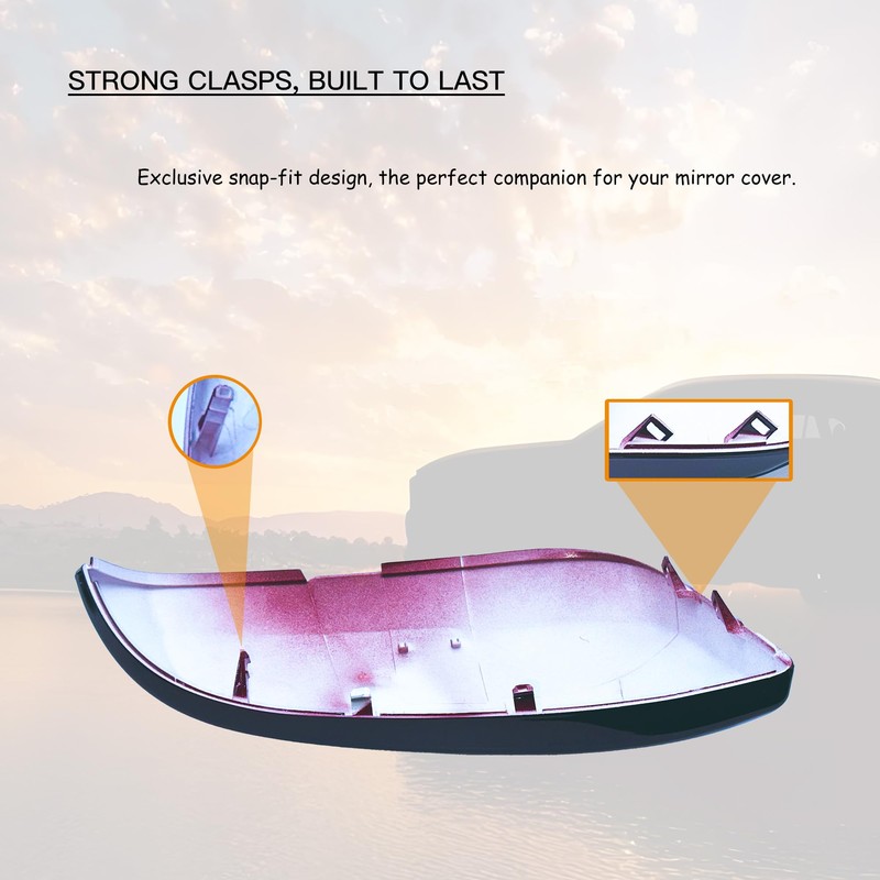 LAUBDGIE Left Driver Side Mirror Cover Cap Compatible with Toyota
