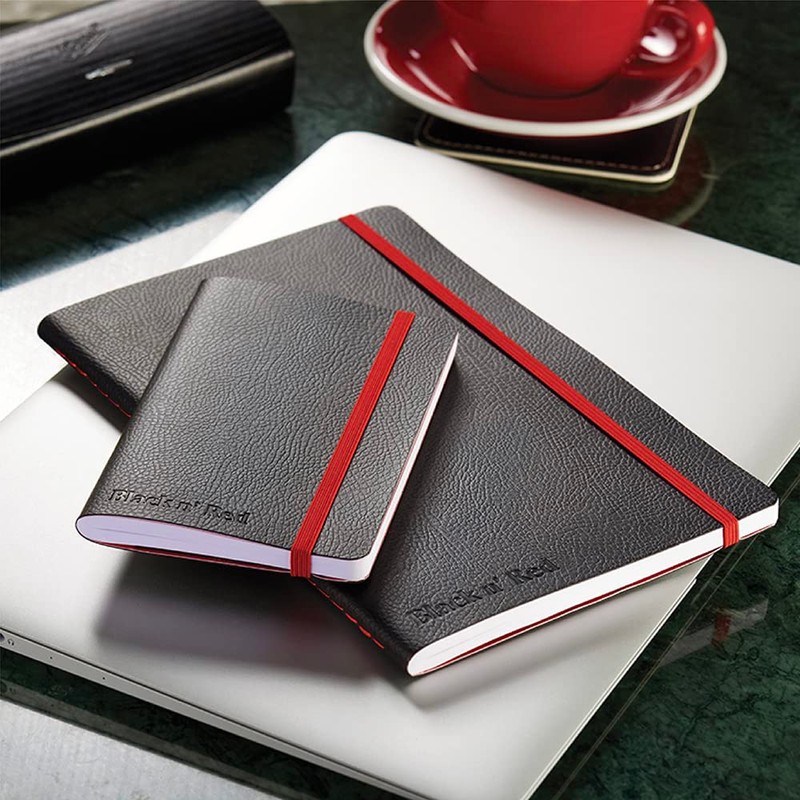 Black n' Red A6 Soft Cover Journal - Ruled with