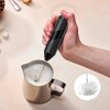 Milchaufschäumer, ideal für Cappuccini, tragbar, leicht, aus ABS und Edelstahl,