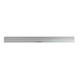Q-Connect KF03679 Aluminium Ruler 40 cm Silver
