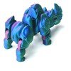 3D Printed Rhinoceros Models,Flexible Joint Animal lacertid Figurines, Stress Relief,