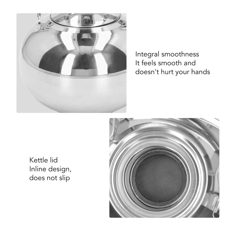 Stainless Steel Teapot Tea Kettle with Removable Filter High Temperature