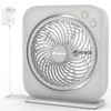 AMACOOL Table Fan, 12 inch Box Fan with 3 Adjustable