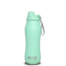 INSTICK Insulated Flask Mint 700ml - Stainless Steel Water Bottle with Carry Strap, Leakproof for Hot & Cold Drinks, Ideal for Gym, School, Office and Travel