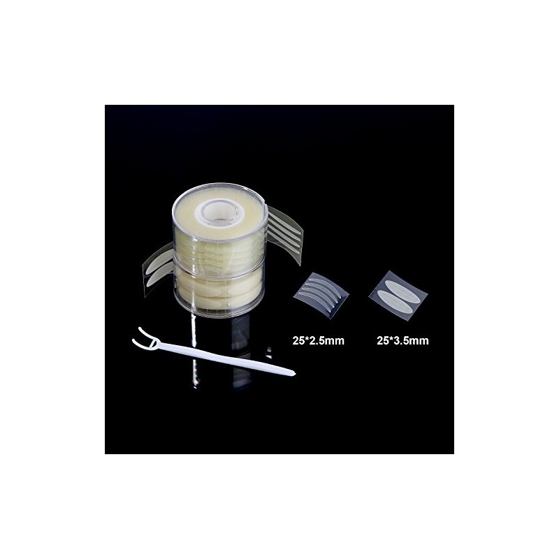 TecUnite 1200 Pieces Invisible Double Eyelid Tape Instant Lift Double