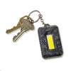 CARSON KL-10GY COB LED Keychain Flashlight with Stainless Steel Keyring,