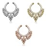 Nasenpiercing Nasenring Fake Piercing Septum Helix Piercing Kugeln gold