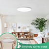 Brightever LED Flush Mount Ceiling Light, 24W 3200LM 5CCT Dimmable