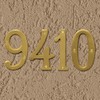 Hy-Ko 4" High Premium Metal House Number, Modern Raised Numbers